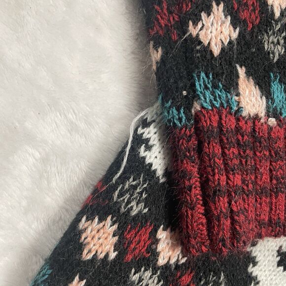 No Boundaries Aztec Sherpa Trim Lined Cozy Cardigan Size XL Juniors Acrylic - Picture 9 of 9